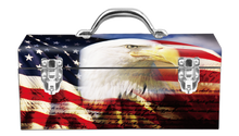 Load image into Gallery viewer, American Flag Eagle Portrat Steel Box