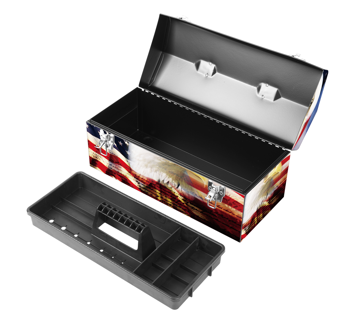 American Flag Eagle Portrat Steel Box – Charlotte Tools